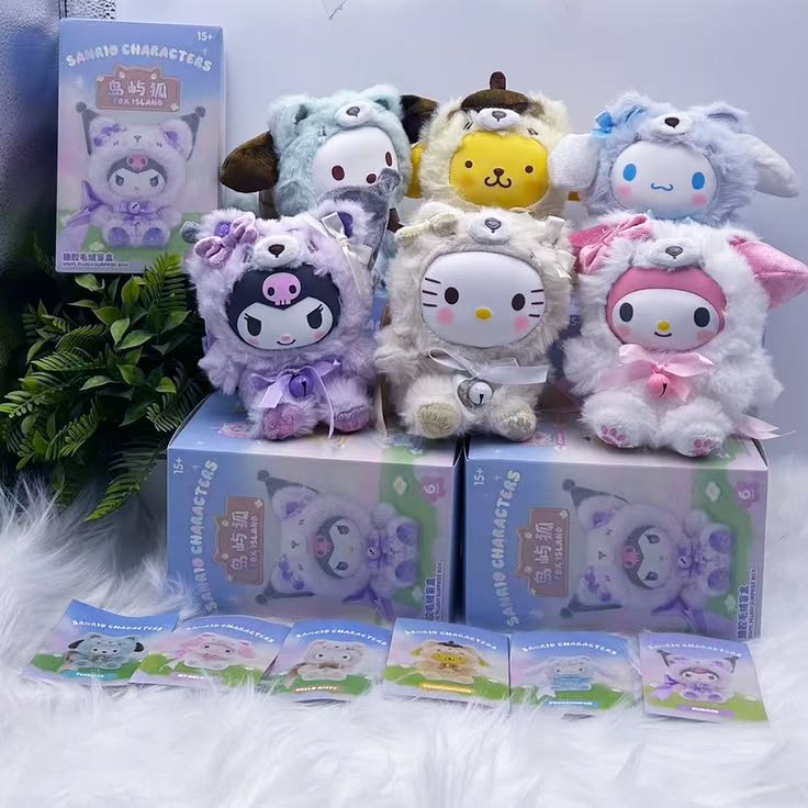 sanrio characters fox island plush blind box
